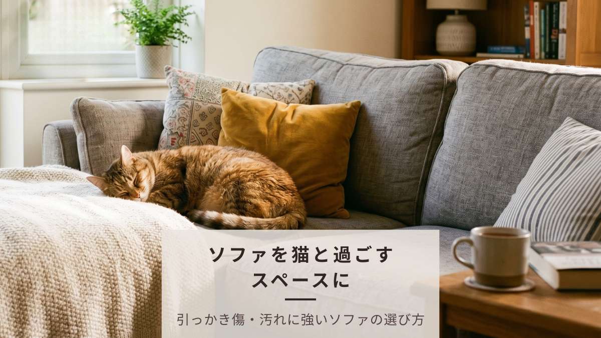猫がいる家でもソファは置ける！爪とぎ・汚れ対策とおすすめの選び方