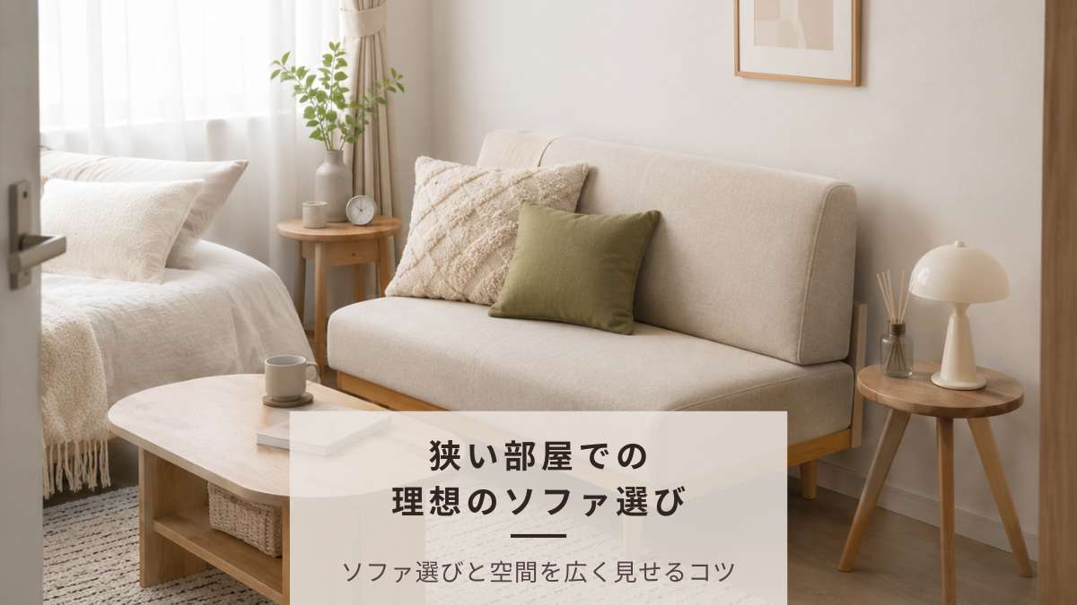 狭い部屋でも諦めない！理想のソファ選びと空間を広く見せるレイアウトの極意